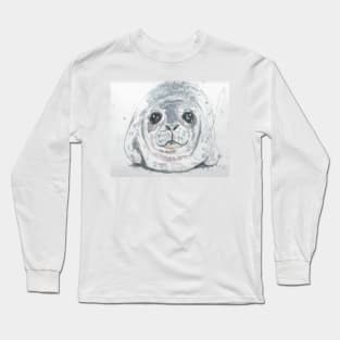 Baby Seal portrait Long Sleeve T-Shirt